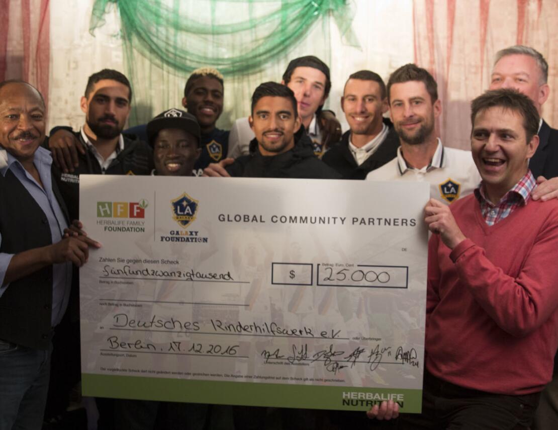 LA Galaxy: Bezoek aan HFF Casa in Berlijn