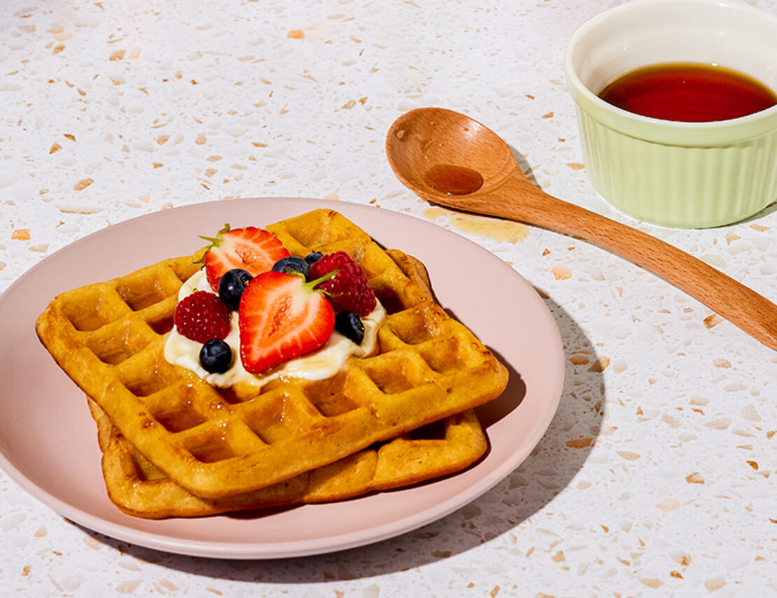 Geniet van heerlijke wafels met Proteïne Bakmix