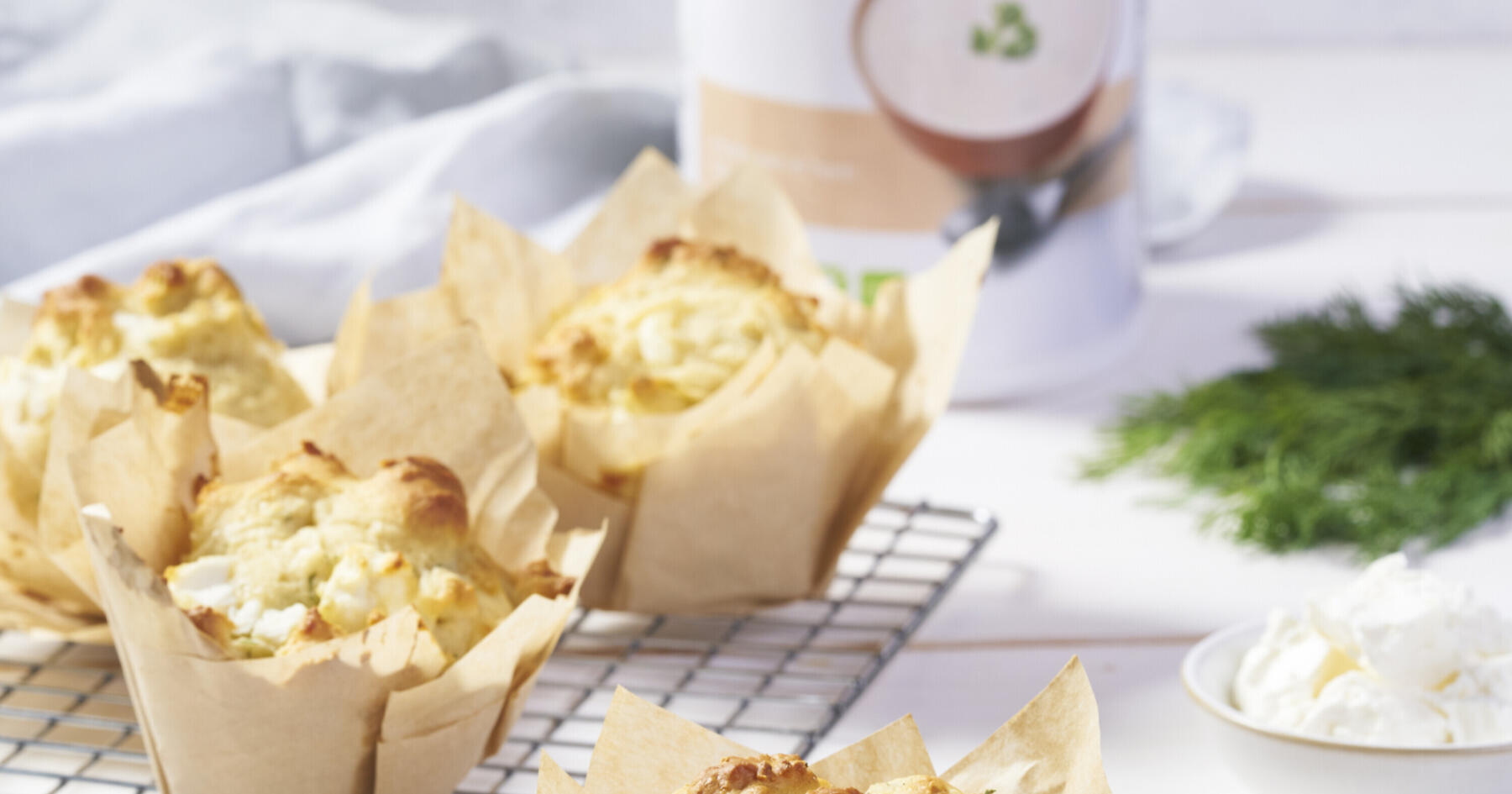 Mushroom Feta and Dill Muffins 1x1