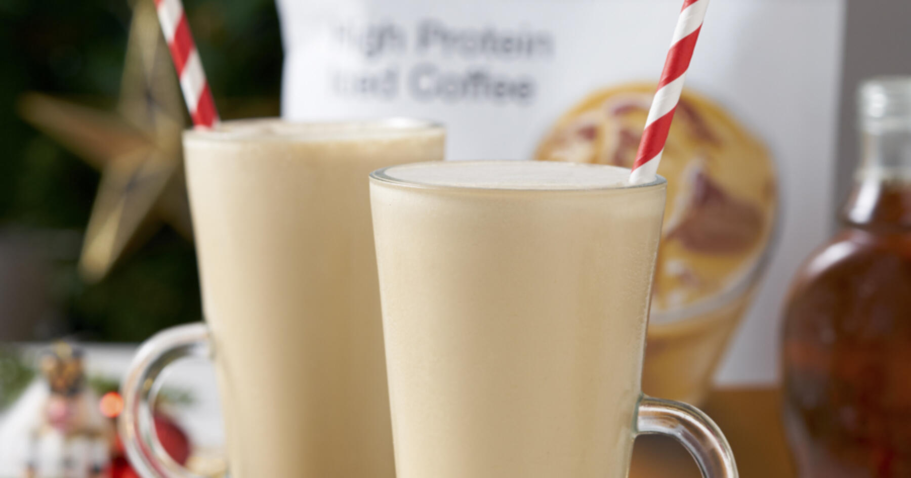 Spiced Vanilla Latte Protein Shake Christmas