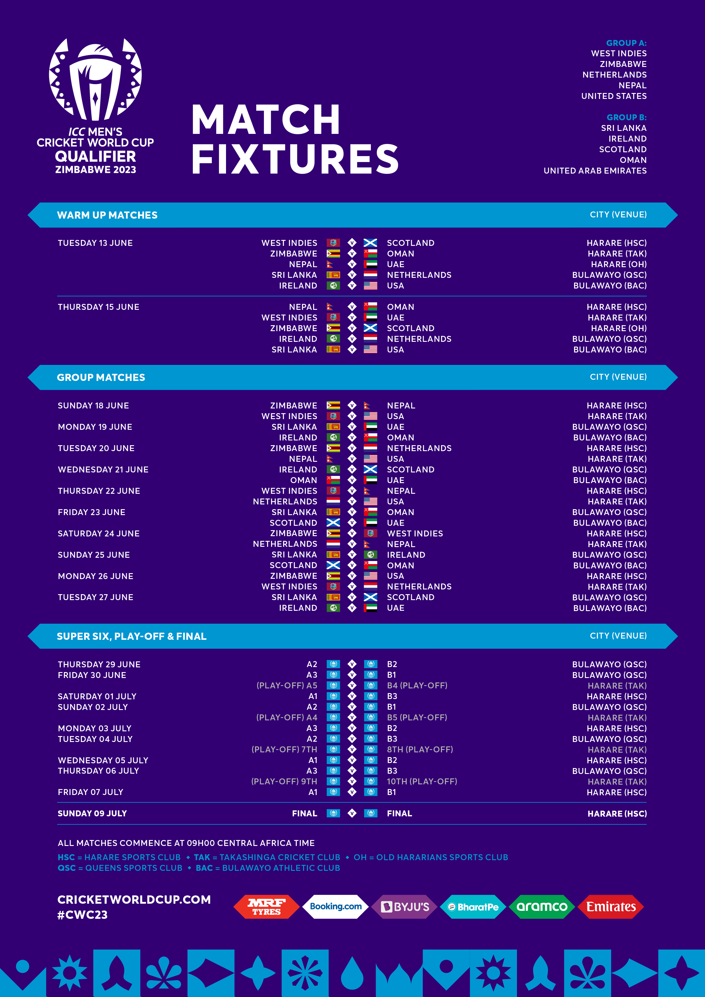 Cricket World Cup 2024 Fixtures Trude Nanice Cricket World Cup 2024 Fixtures Trude Nanice