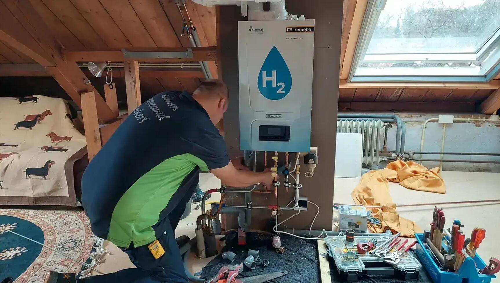 Huizen verwarmd met waterstof groene toekomst of verspilde energie