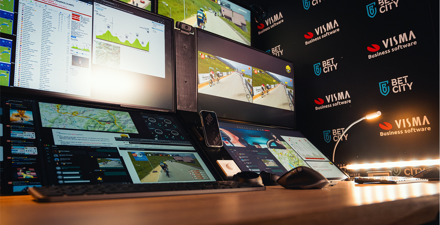 On Your Marks Control Room Team Visma Lease a Bike 3