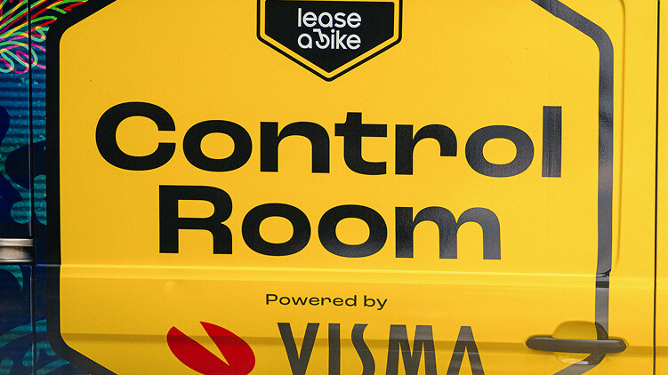 On Your Marks Control Room Team Visma Lease a Bike card