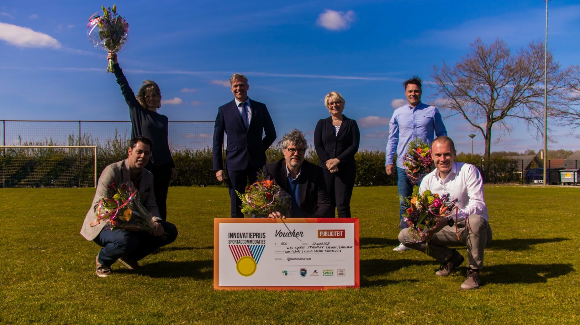 Publiciteit voucher innovatieprijs sportaccommodaties