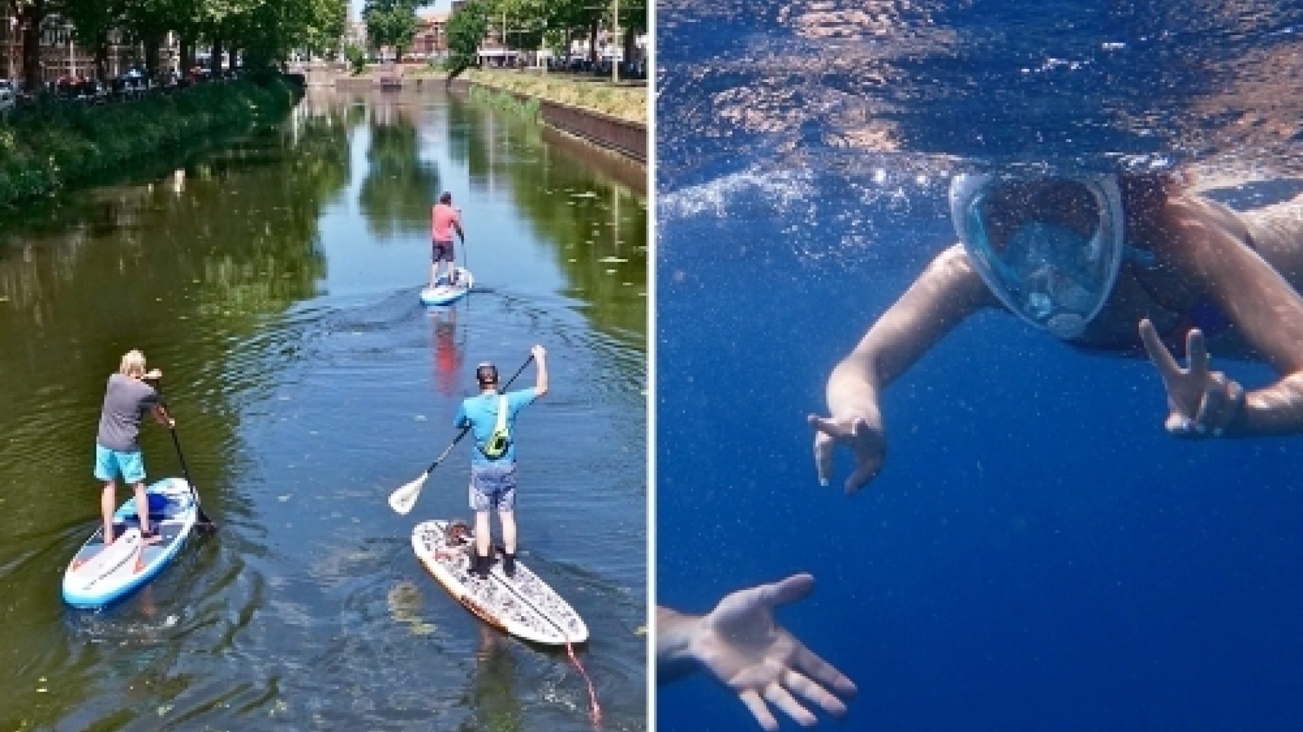 Sportinnovator bewegen buitenwater spotlight